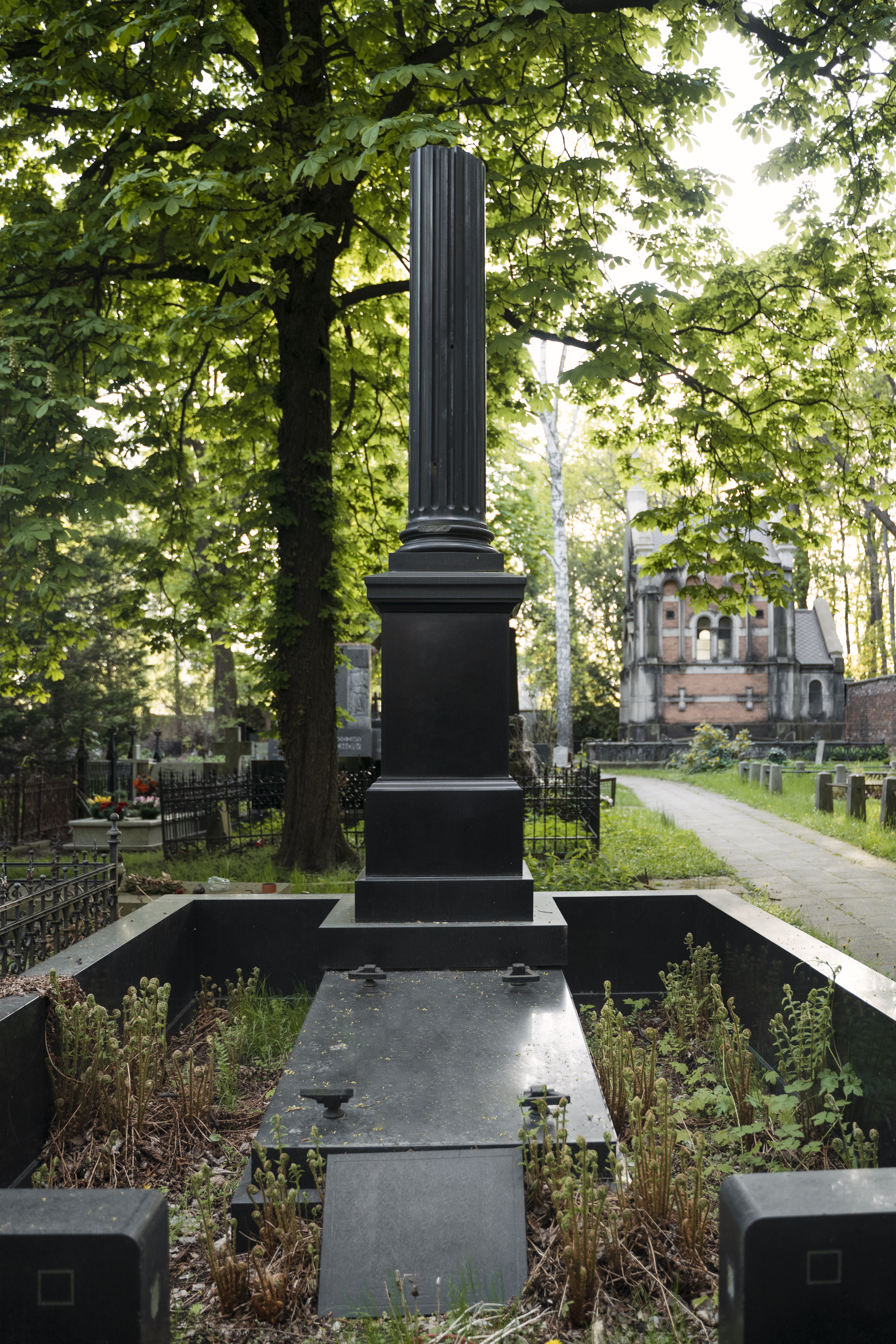 Liechtenstein Black Headstone